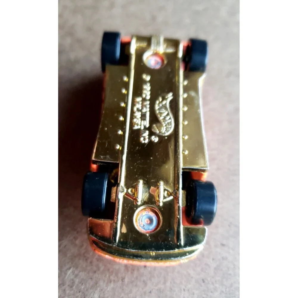 2003 How Wheels Track Aces SPEED BLASTER 10/10 Fluorescent Orange Gold Y5 LOOSE